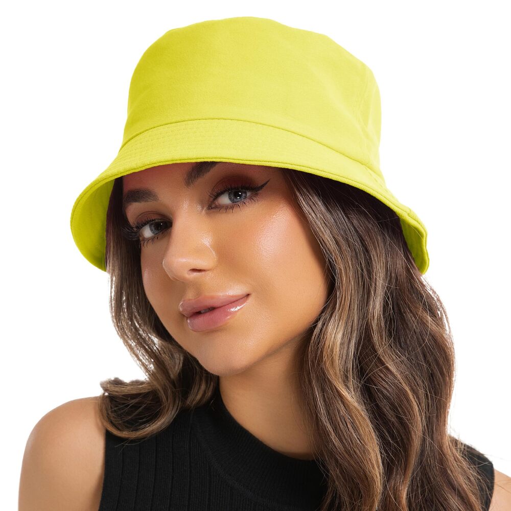 2108 Solid Color Bucket Hat Summer Beach Fishmen Hat for Lady Adult Unisex